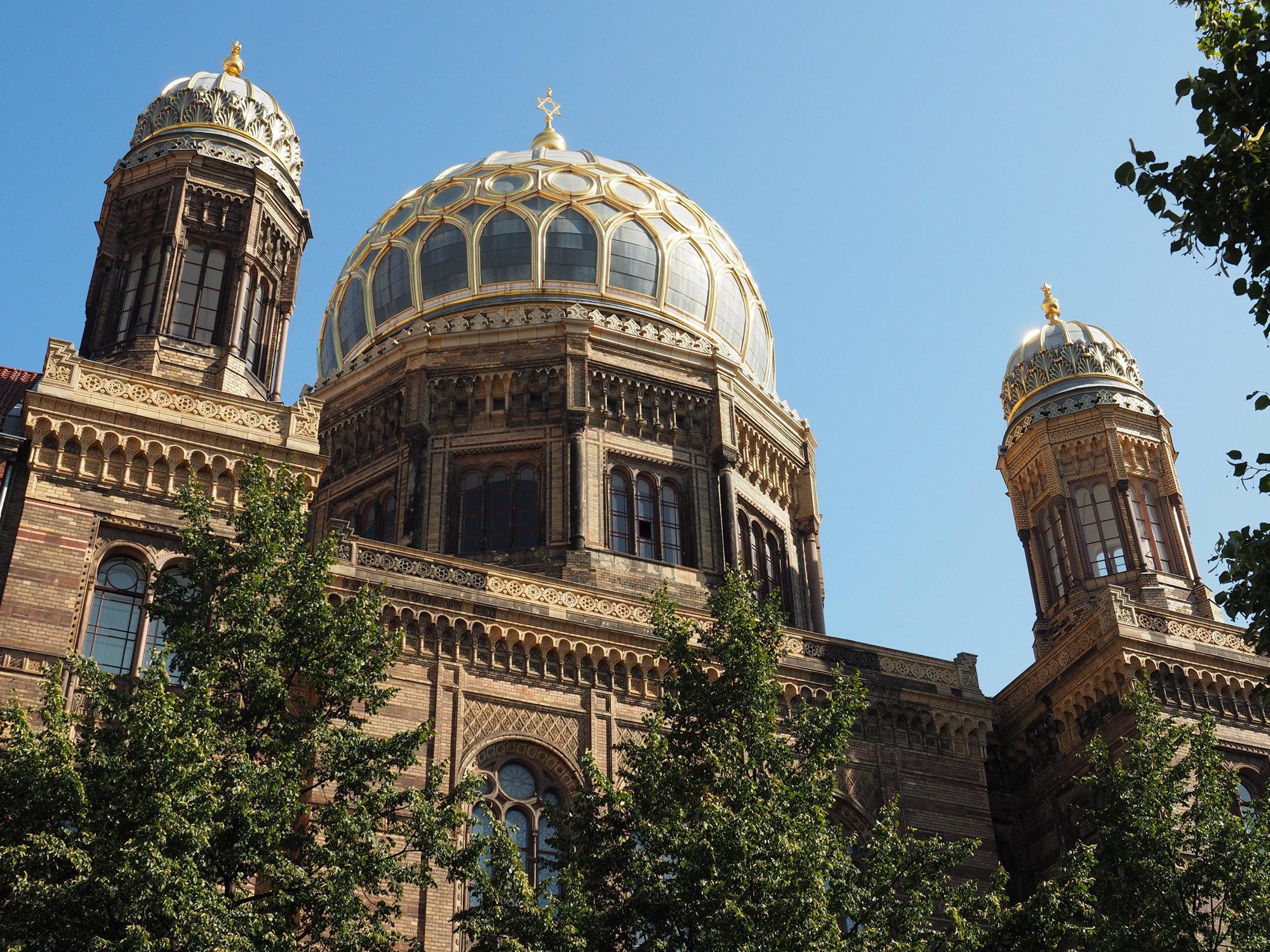 Die Kuppel der Neuen Synagoge in der Oranienburger Straße 